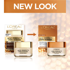 L'Oreal Paris Hydra-Nutrition texture swirl illustrating lightweight, non-greasy hydration.