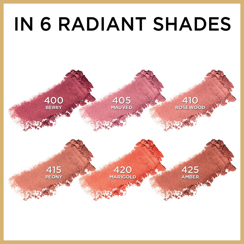 L'Oreal Paris Age Perfect blush on cheek adds sun kissed glow.