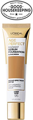 L'Oreal Paris Radiant Serum Foundation offers lightweight hydration with SPF protection