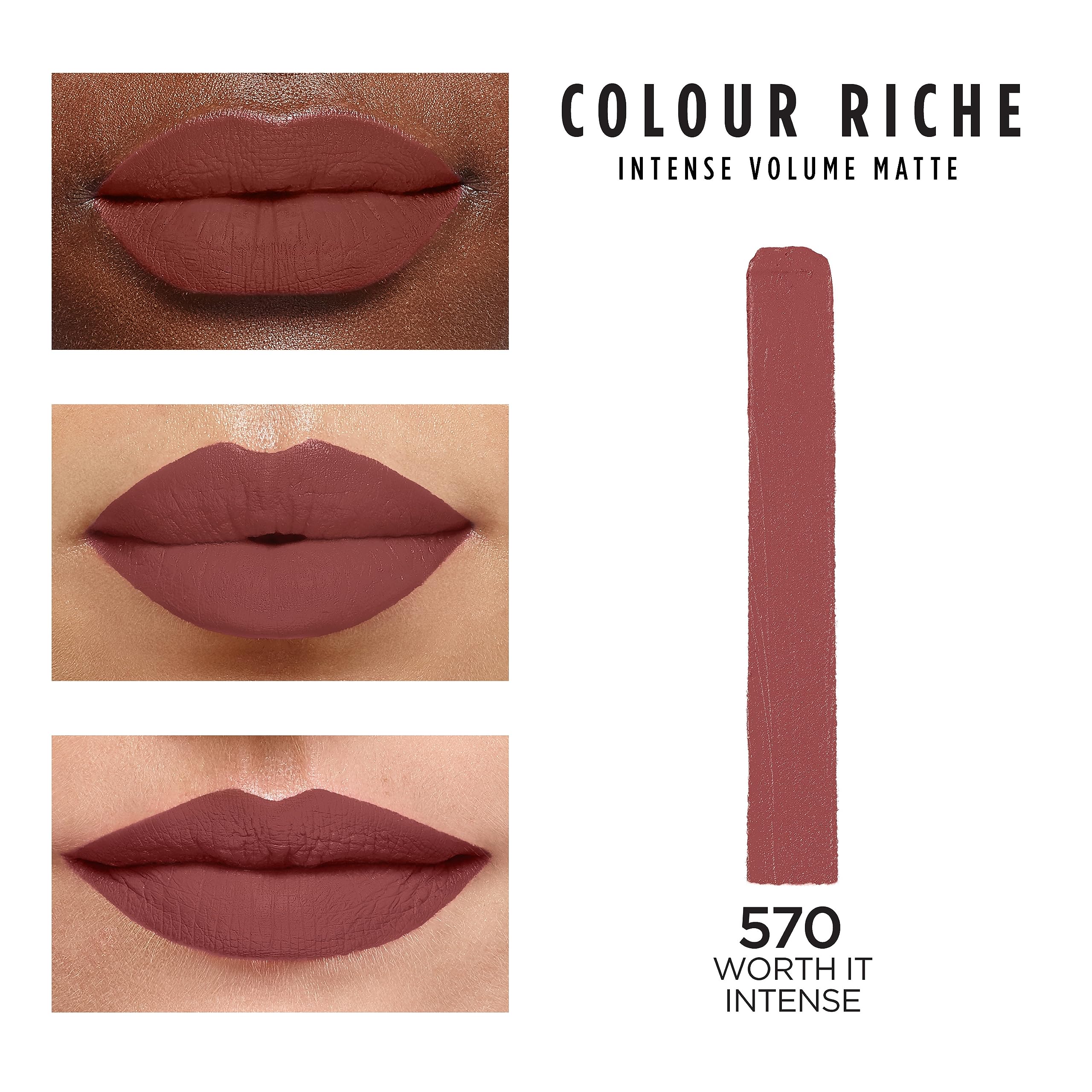L'Oreal Paris Colour Riche Intense Volume Matte Lipstick applying for defined lips