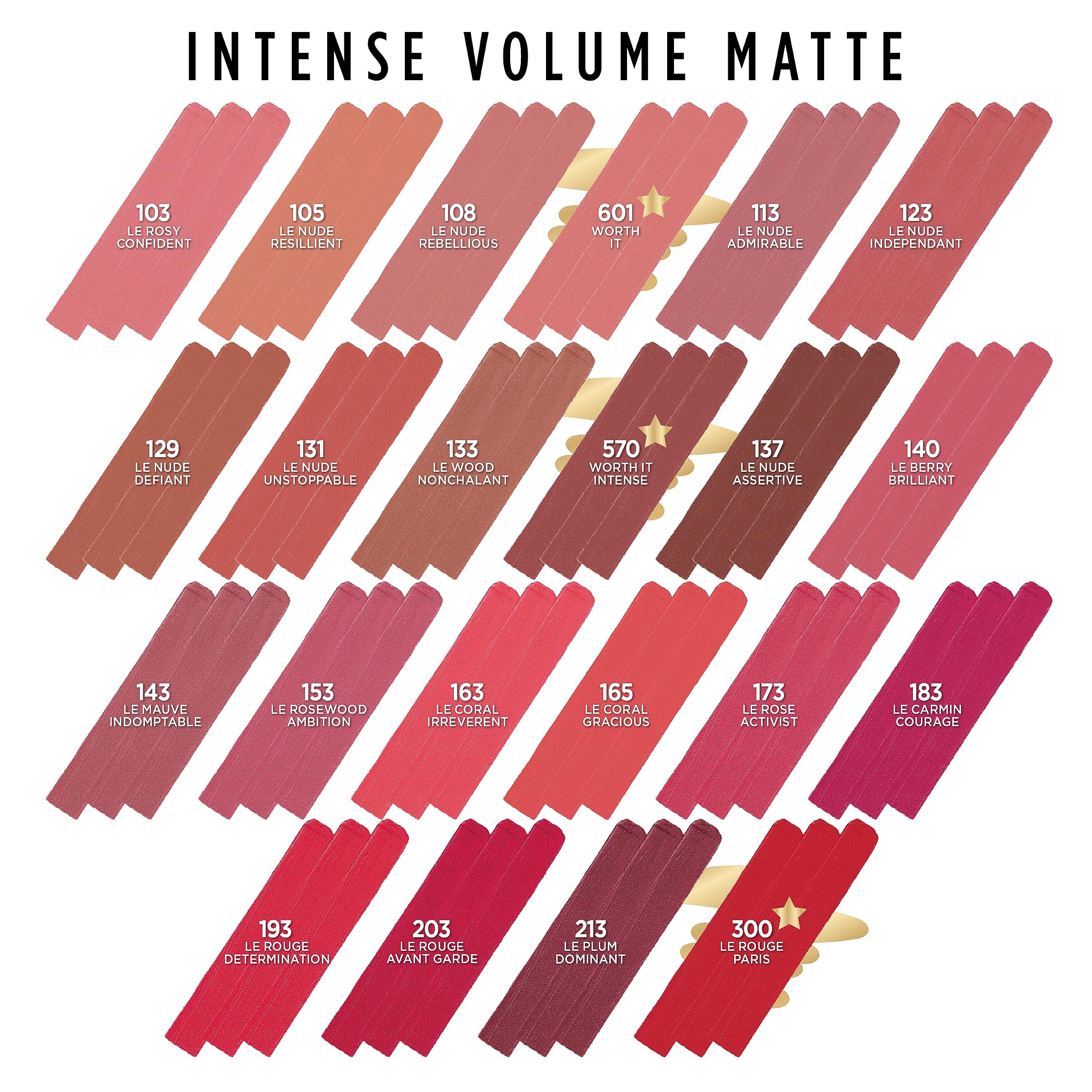 L'Oreal Paris Colour Riche Intense Volume Matte Lipstick prevents smudge bleed and feather.