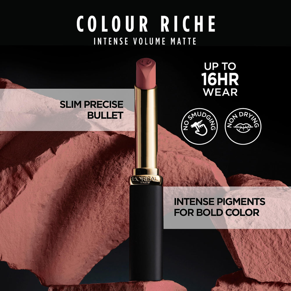 L'Oreal Paris Colour Riche packaging shown with sleek design.