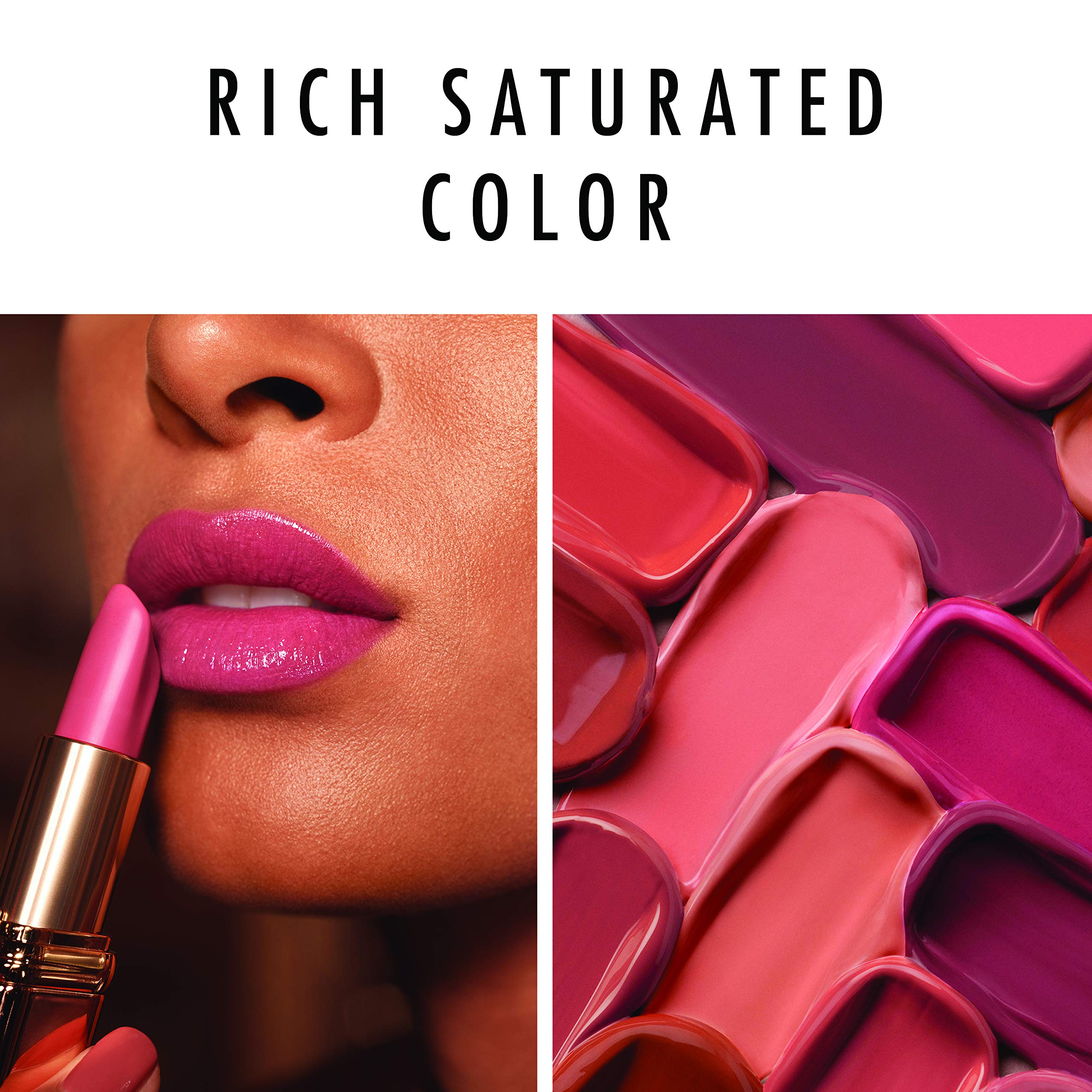 L'Oreal Paris Les Nus lipstick in application shot for easy one-swipe color
