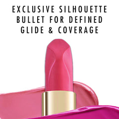 L'Oreal Paris Nu Extreme lipstick closeup highlights precise silhouette bullet