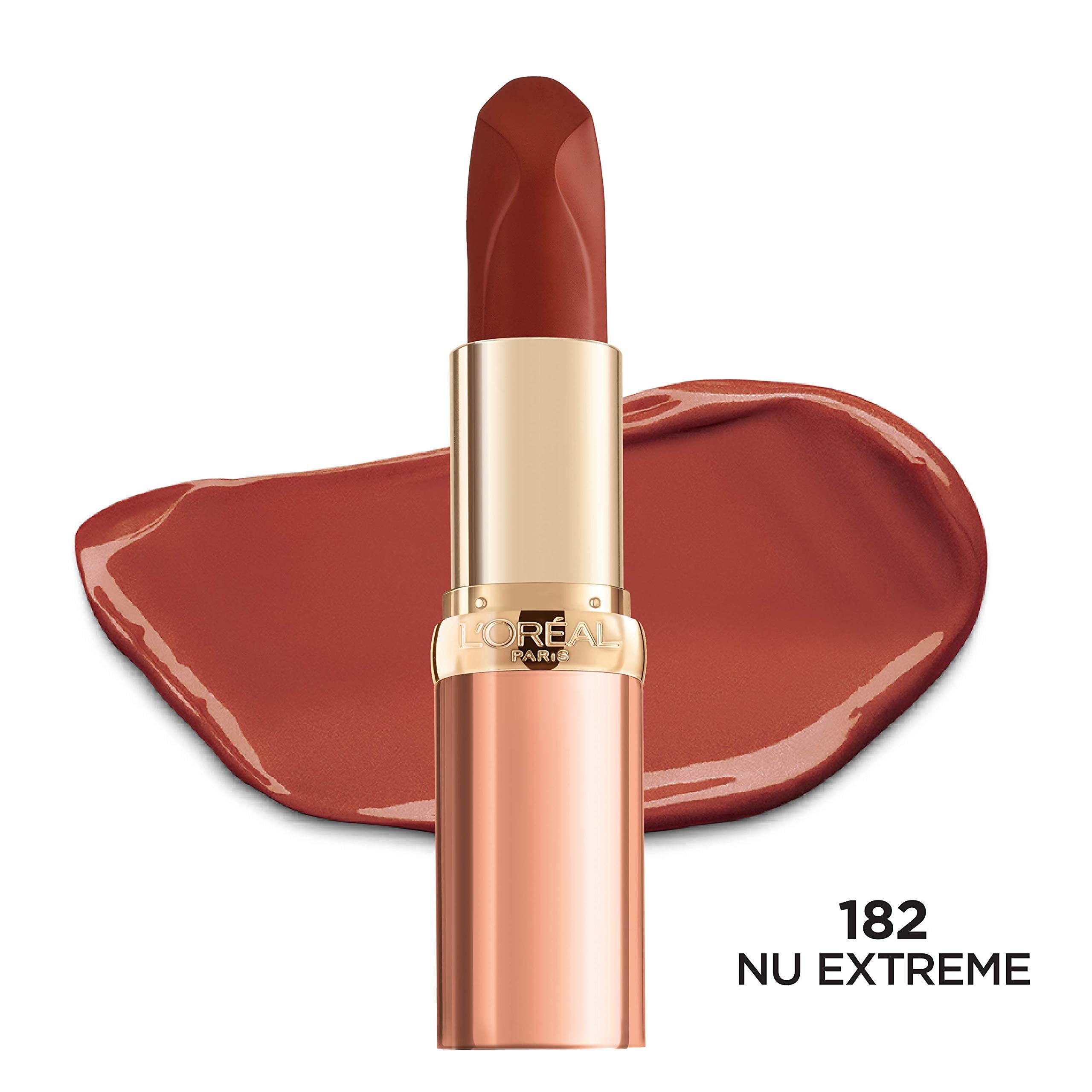 L'Oreal Paris Colour Riche Les Nus Nu Extreme lipstick swatch reveals creamy nude color