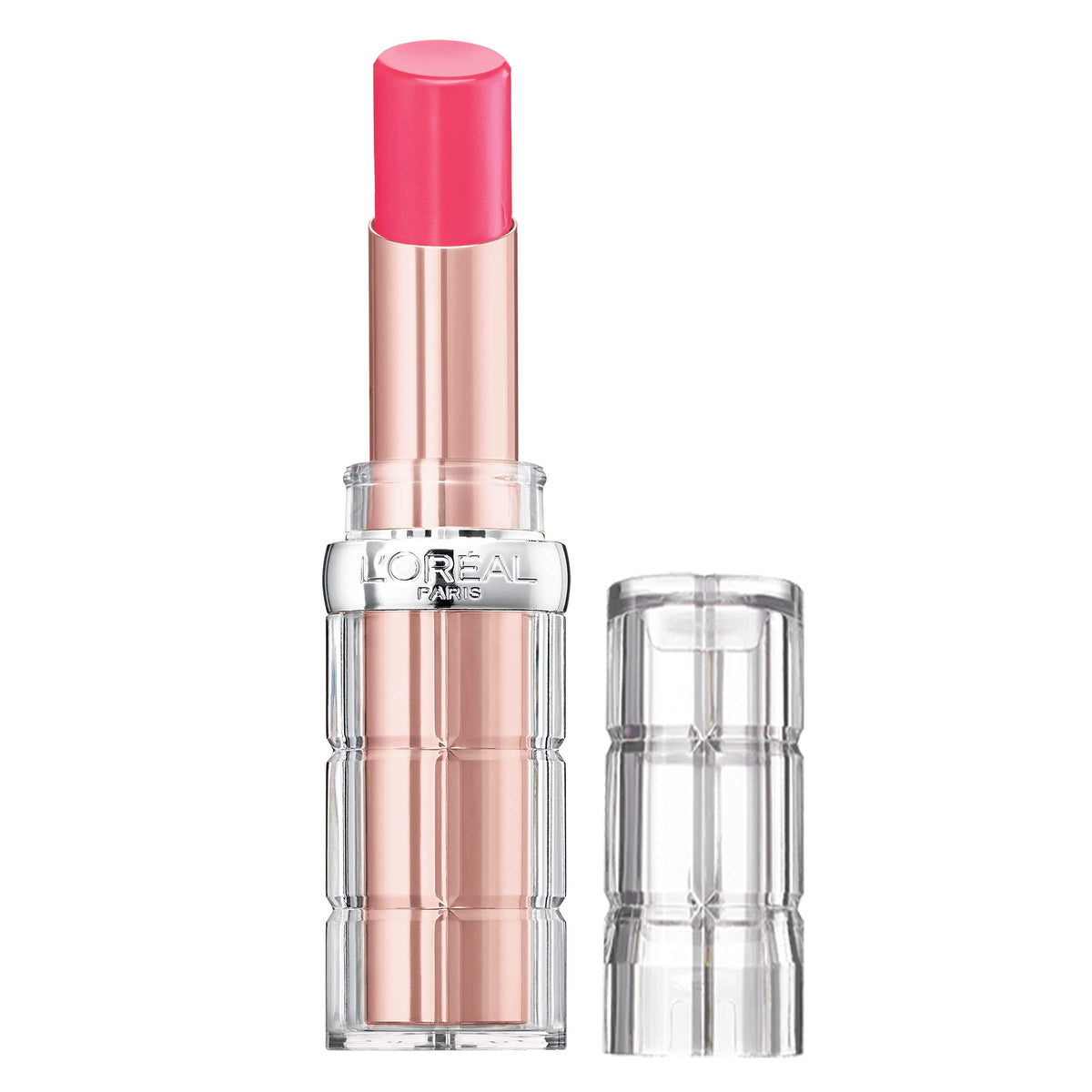 L'Oreal Paris Colour Riche Plump and Shine lipstick tube with glossy, radiant finish