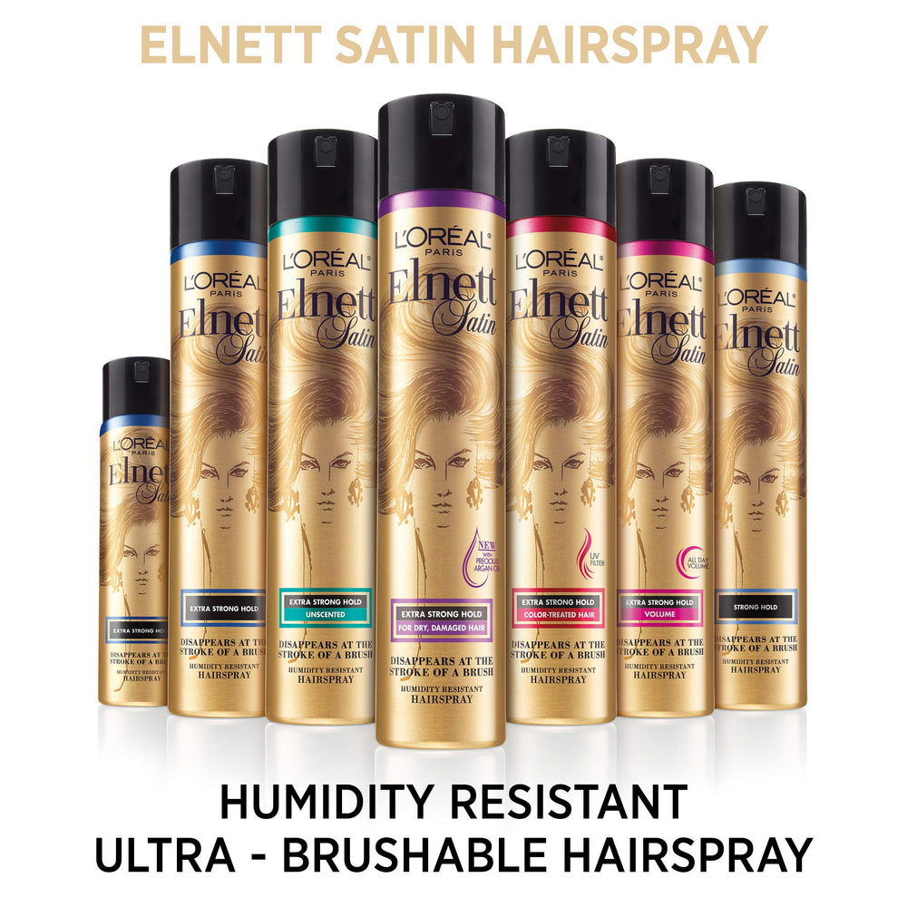 L'Oreal Paris Elnett satin finish can shows strong hold for roots.