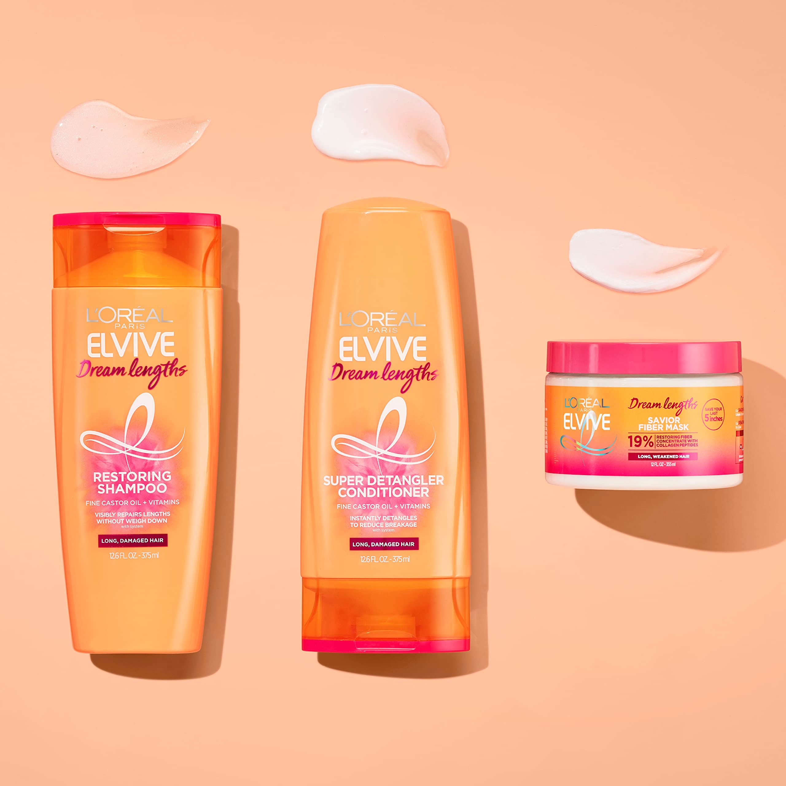 In-shower routine with Dream Lengths products for cohesive care