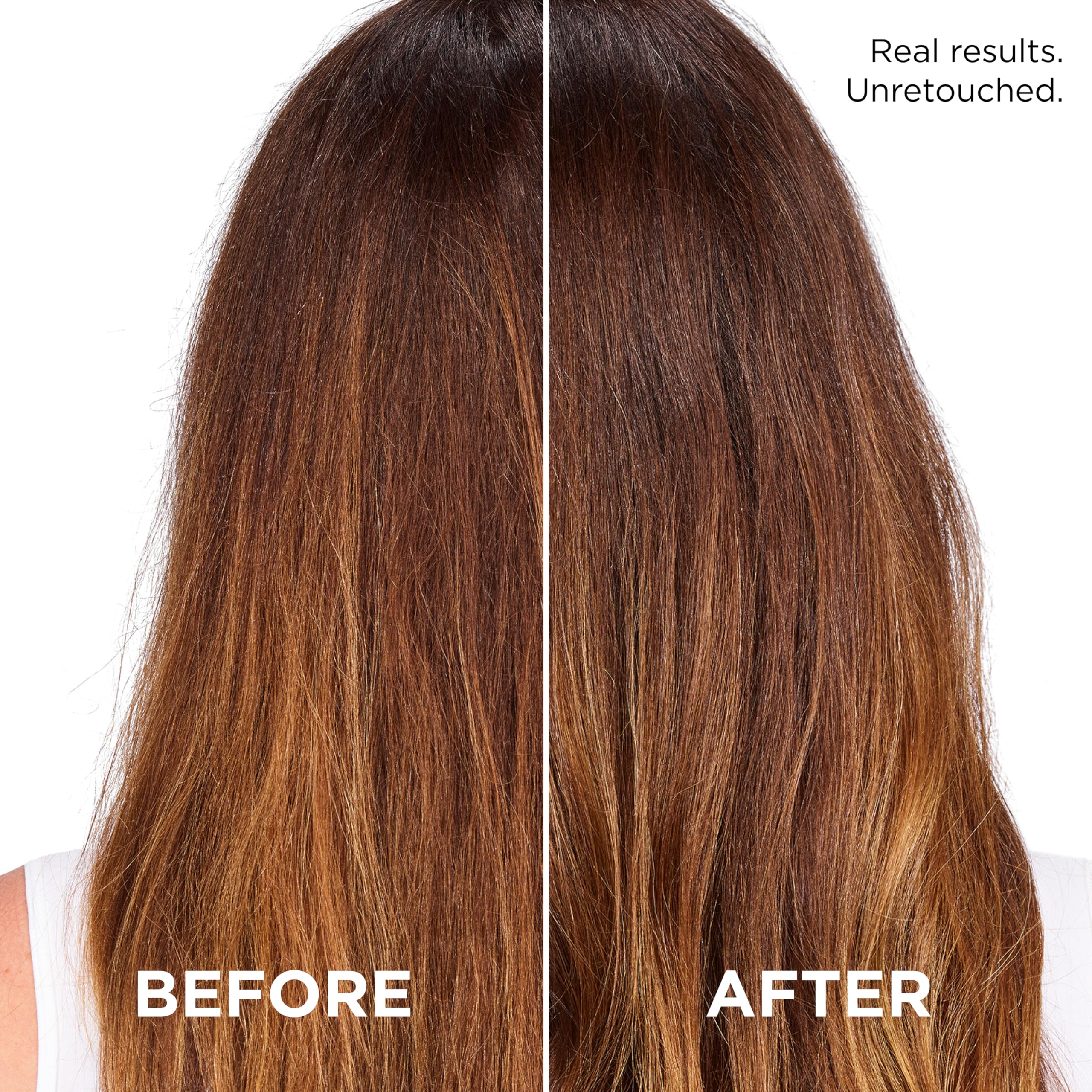 Close-up of EverPure shampoo/conditioner applying to fine hair for volume.
