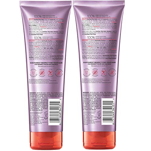 Creamy texture closeup from L'Oreal Paris EverPure signals sulfate-free conditioning.