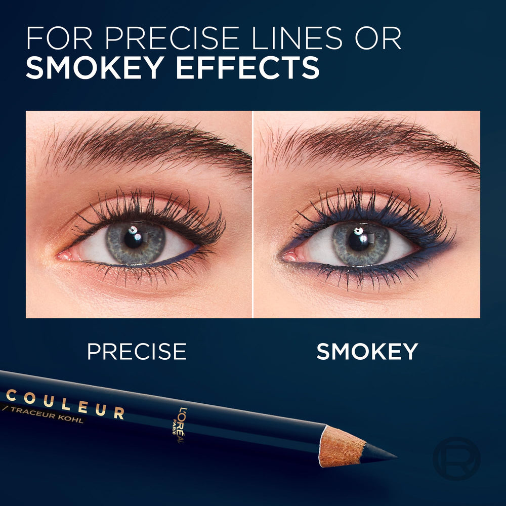 L'Oreal Paris Haute Couleur Kohl Blue Suede delivers bold color for day.