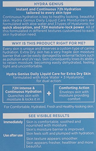 L\'Oreal Paris Hydra Genius texture swatch reveals fast-absorbing gel consistency