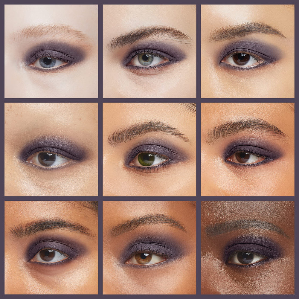 L’Oréal Paris Infallible 24HR Shadow Purple Priority color pigment close-up emphasizes vibrant payoff.