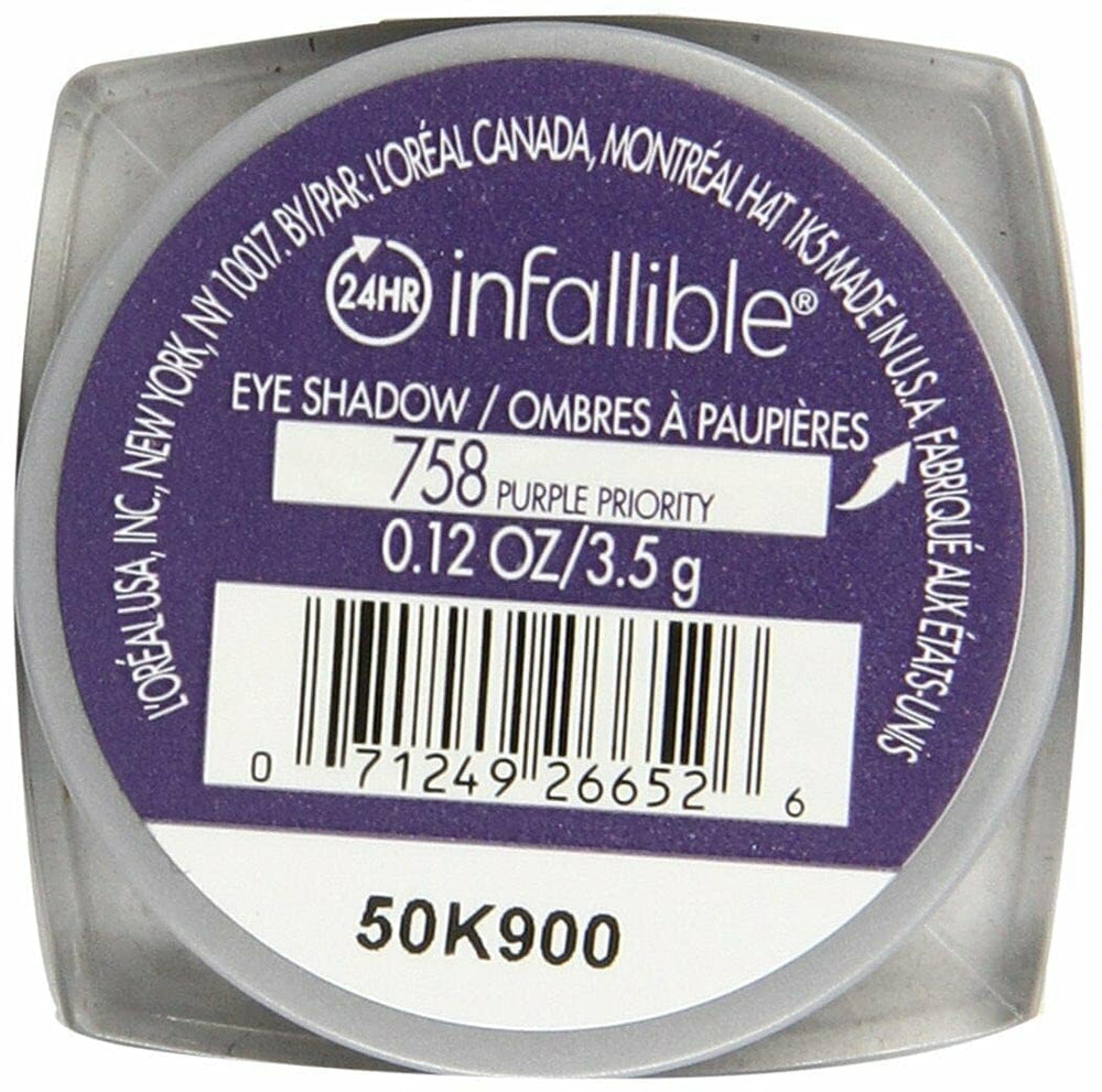 L’Oréal Paris Infallible 24HR Shadow Purple Priority night look inspiration.