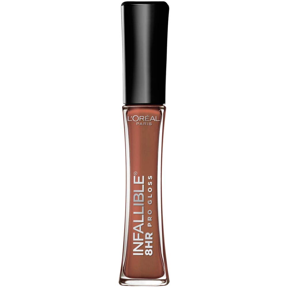 L'Oreal Paris Infallible Barely Nude lip gloss bottle with hydrating shine