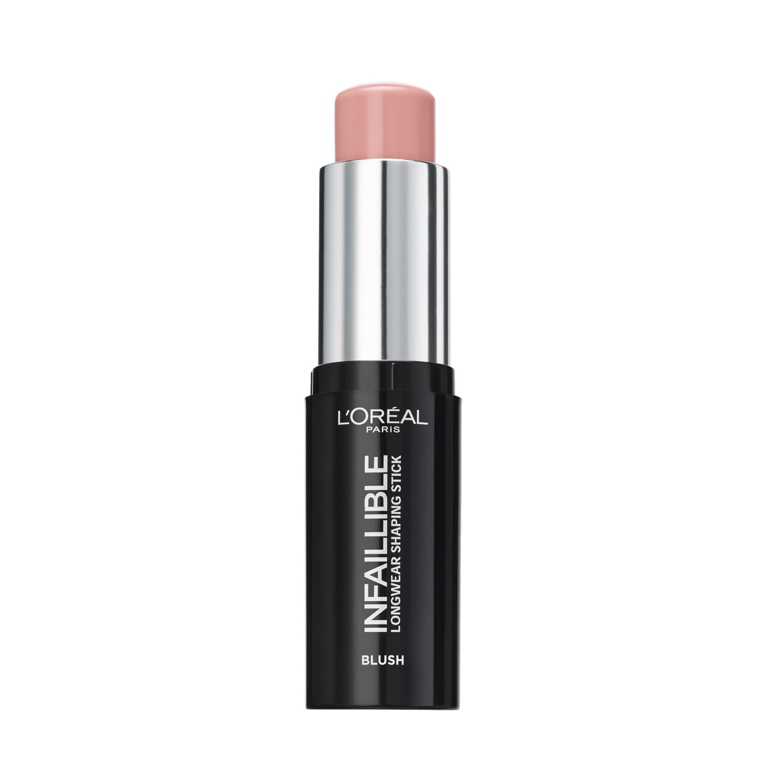L'Oreal Paris Infallible Blush Stick creamy application close-up.