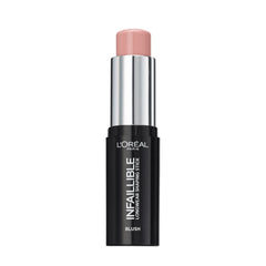 L'Oreal Paris Infallible Blush Stick creamy application close-up.