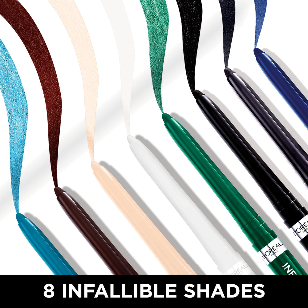 L'Oreal Paris Infallible Grip blend-tip use shows easy smoky fade.