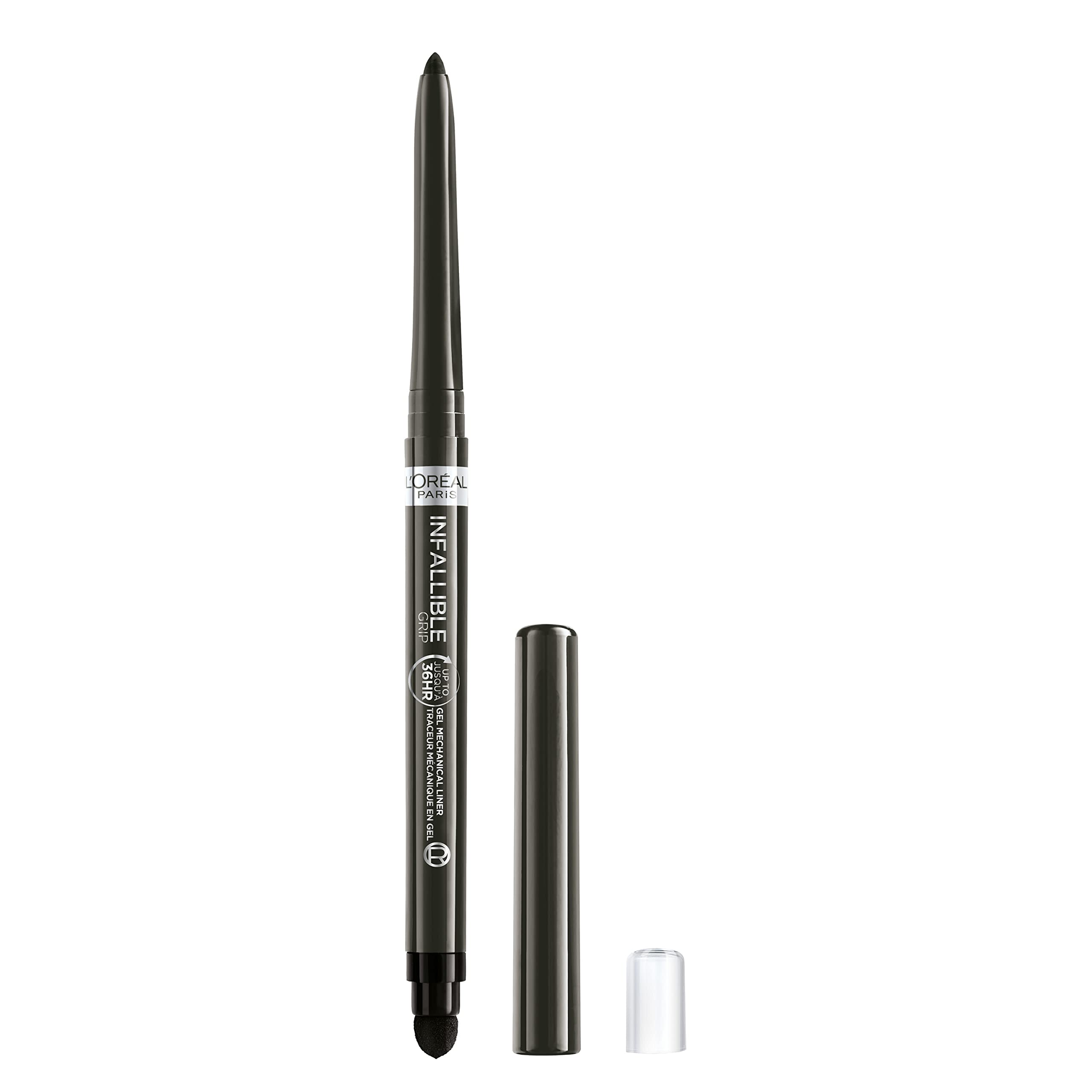 L'Oreal Paris Infallible Grip case closeup highlights durable design for long-wear.