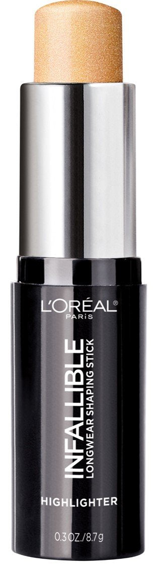 L’Oréal Paris Infallible highlighter stick gold swirl adds natural glow on skin.