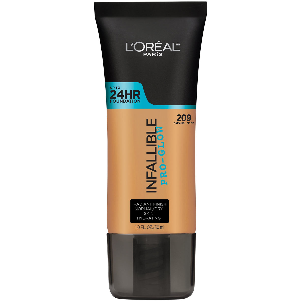 L'Oréal Paris Infallible Pro Glow foundation bottle with a luminous finish.