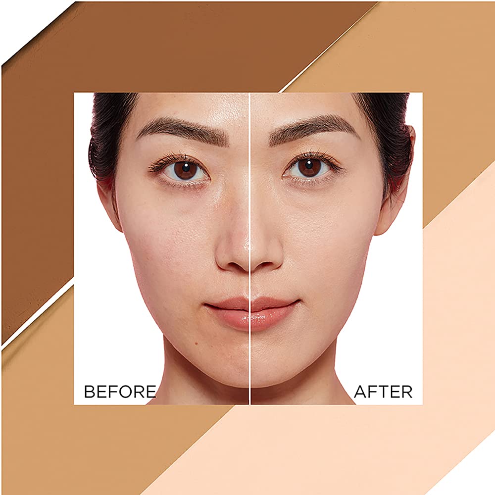 Foundation applied with fingers to blend from center outward