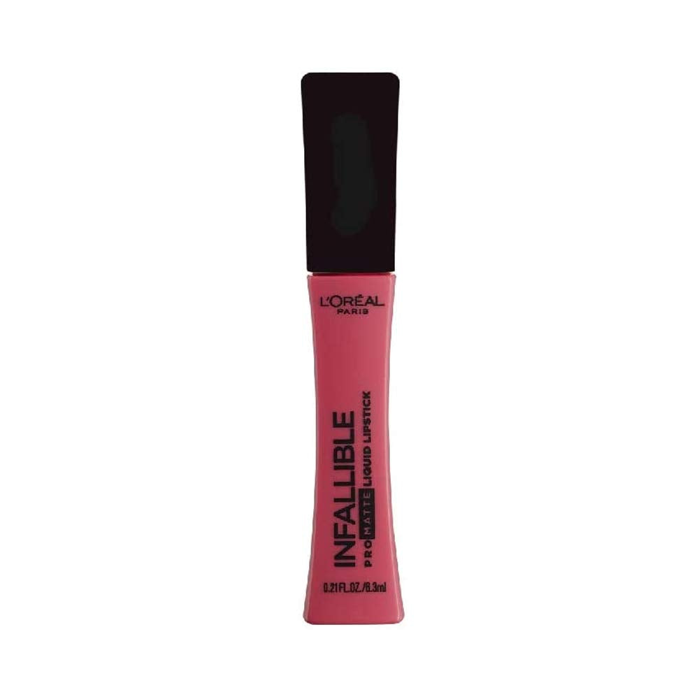 L’Oréal Paris Infallible Pro-Matte Lipstick Plum Bum close-up showing long-wear matte color.