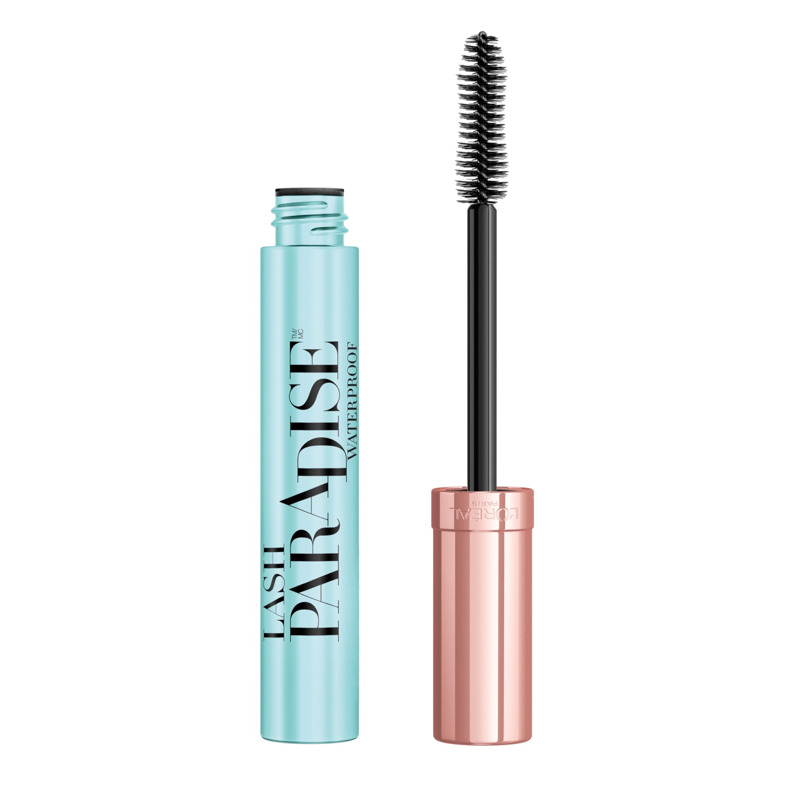 L'Oreal Paris Lash Paradise wand close-up showing dramatic volume