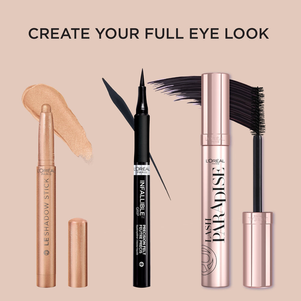 L'Oreal Paris Le Shadow Stick matte and shimmer shades, versatile for day or night.