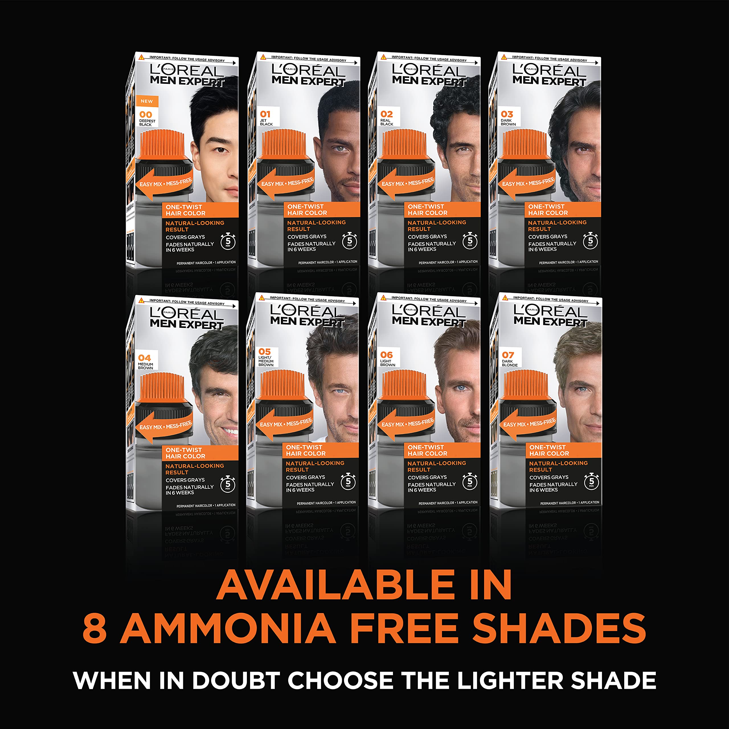 L'Oreal Paris Men Expert eight-shade collection for natural-looking options