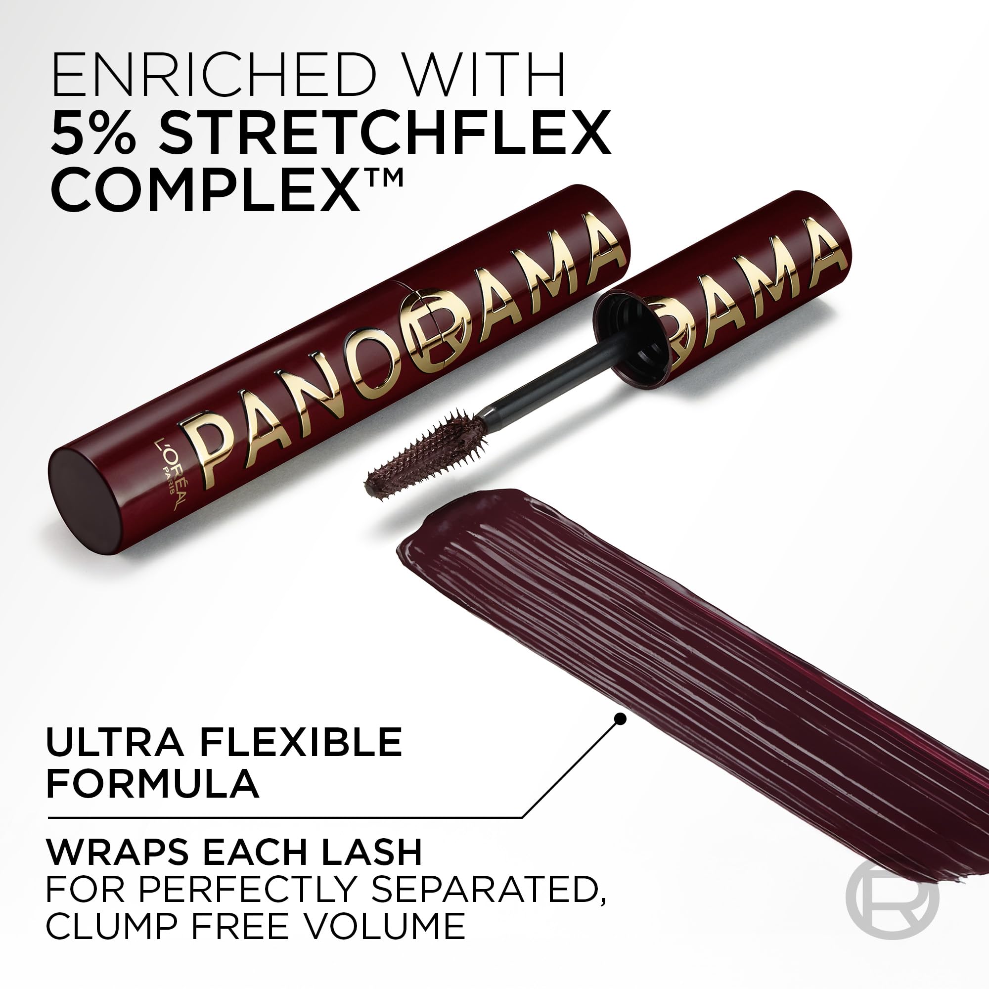 Burgundy shade complements warm eye tones and brown or green irises.