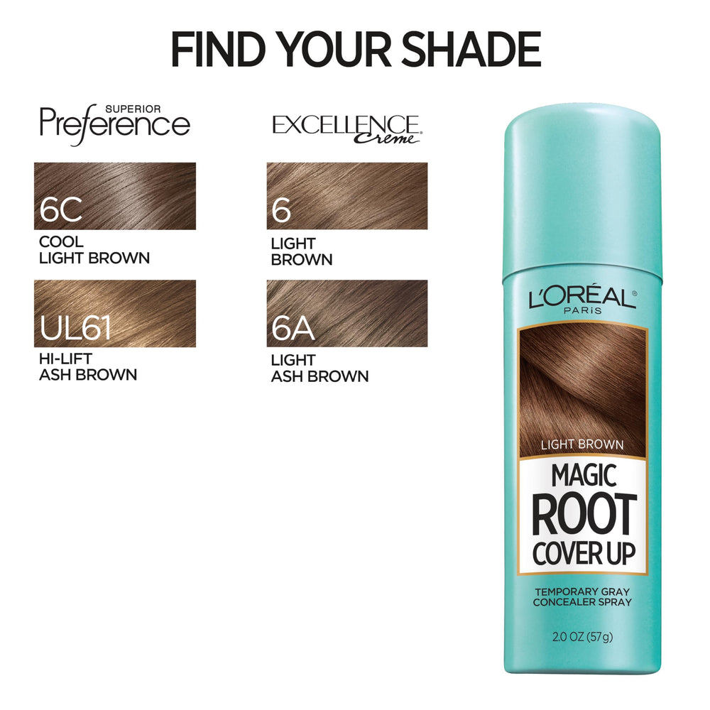 Precision application for gray roots with L'Oreal Paris spray