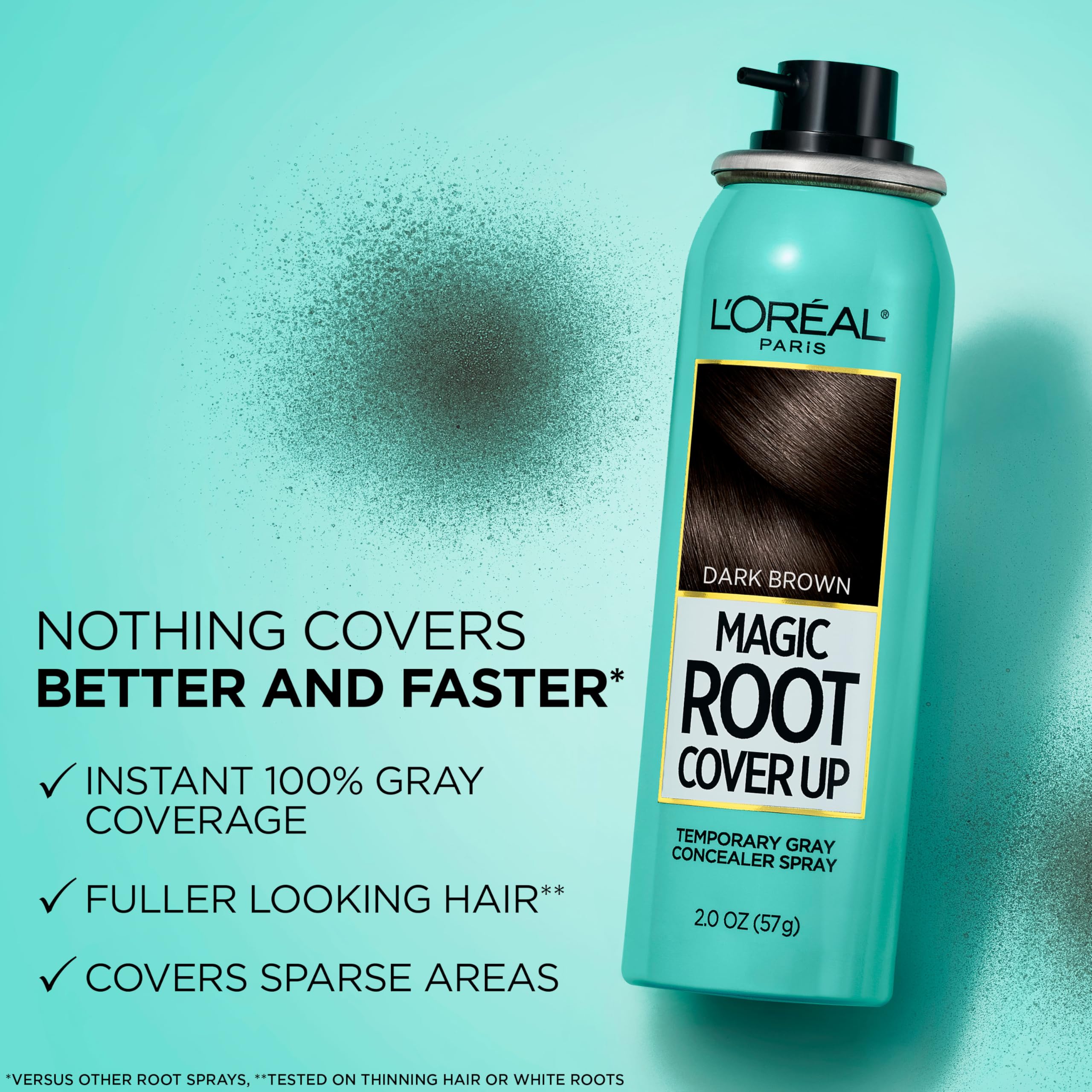Quick-dry gray root concealer spray by L'Oreal Paris