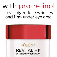 Cream texture close-up shows fragrance-free formula for sensitive eyes