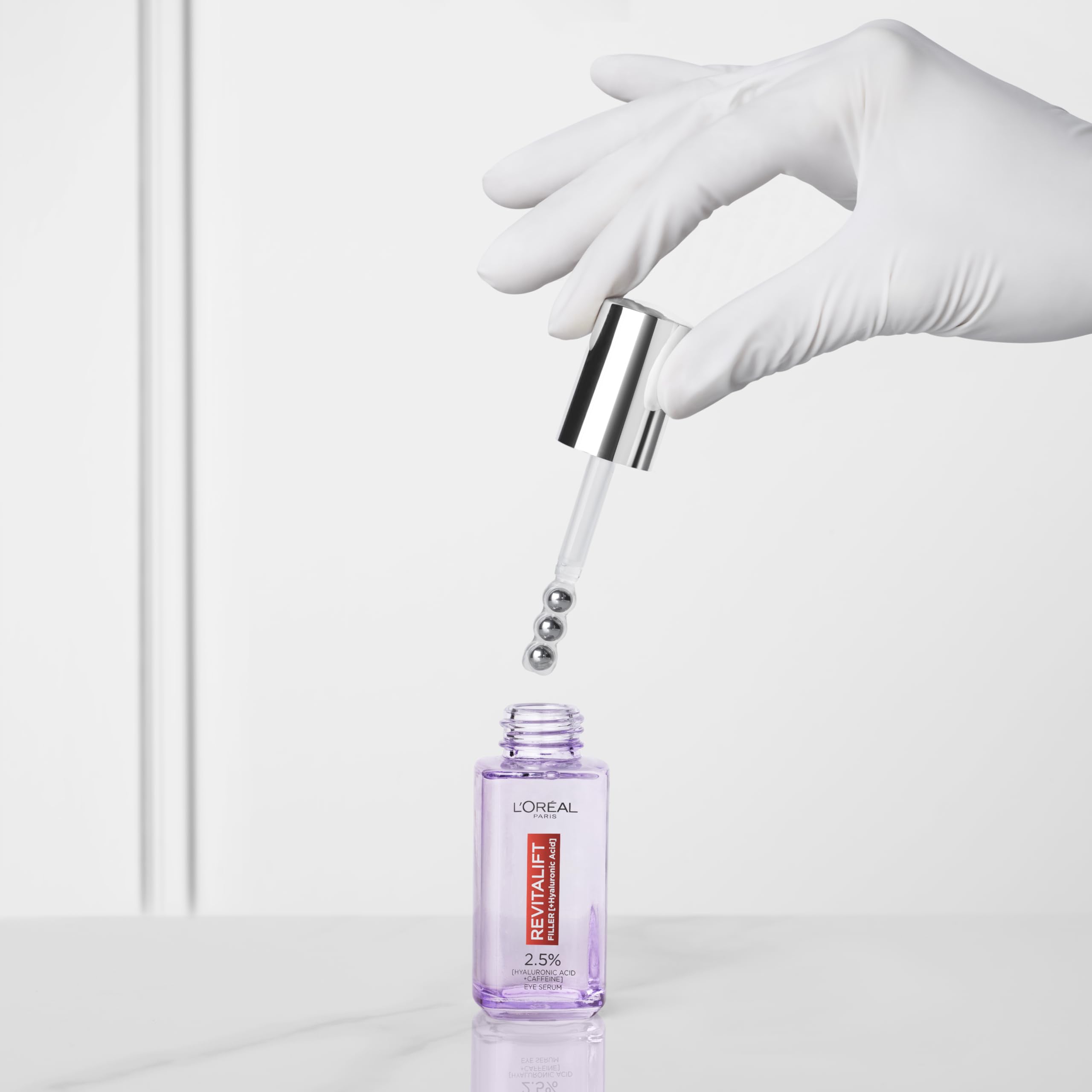 L'Oreal Paris Revitalift Eye Serum brightening effect for dark circles.