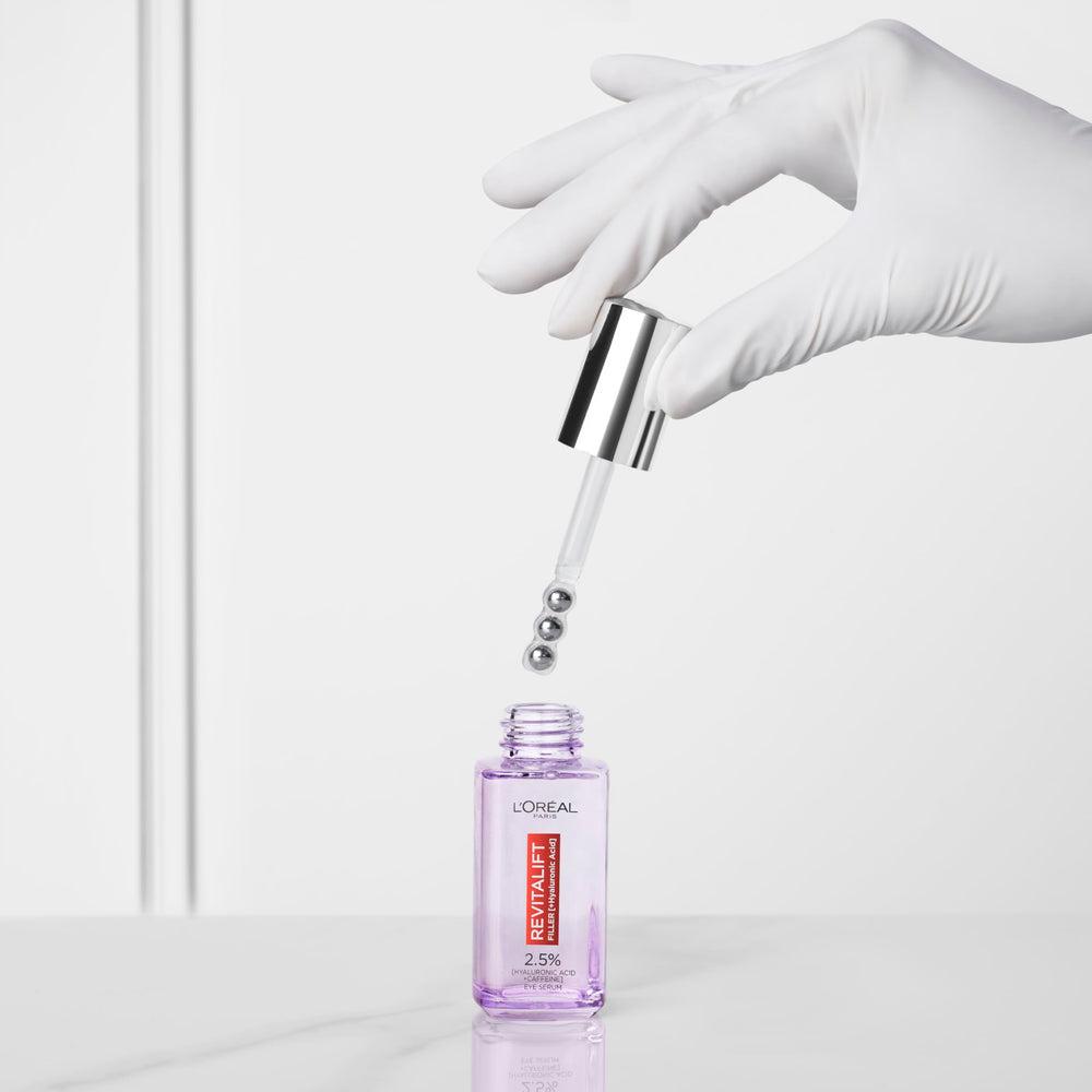 L'Oreal Paris Revitalift Eye Serum brightening effect for dark circles.