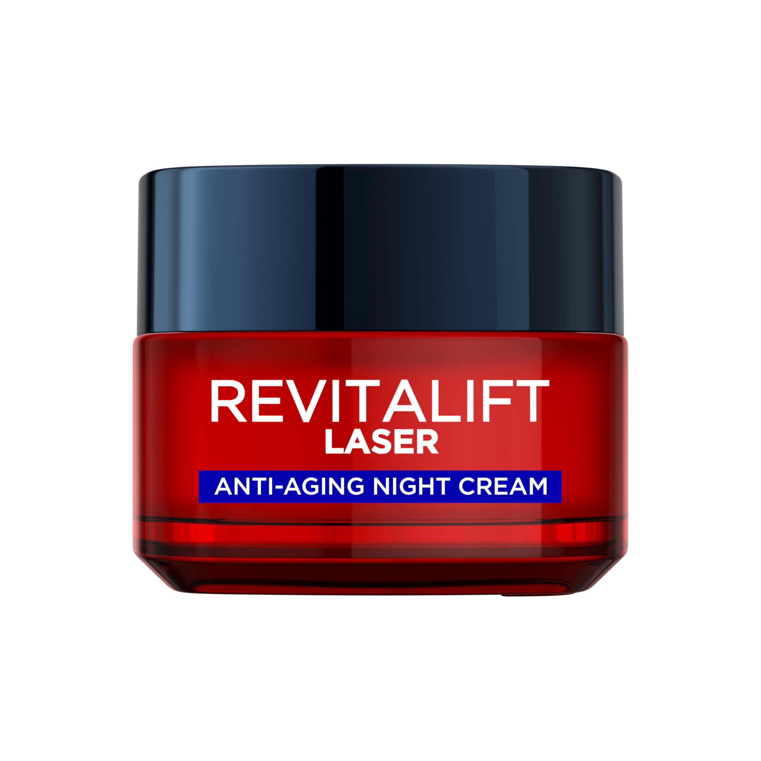 L'Oreal Paris Revitalift Laser Renew Night Cream jar close-up for hydrated skin