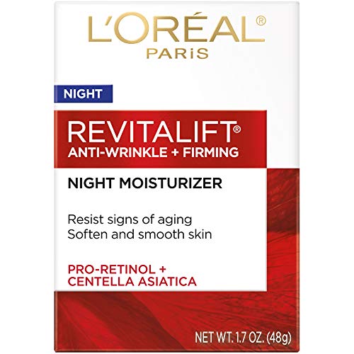 L'Oreal Paris Revitalift jar closeup highlights rich texture for firming benefits