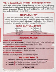 L'Oreal Paris Revitalift close-up shows creamy texture for smooth skin.