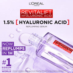 Close-up of Revitalift Filler serum texture on skin for smooth hydrated look