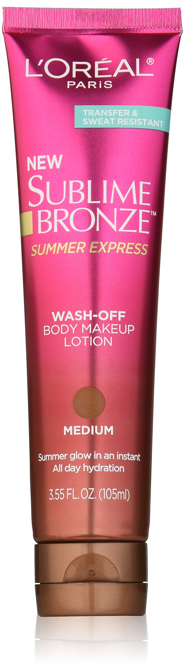 L'Oreal Paris Sublime Bronze Summer Express bottle application for instant bronze glow