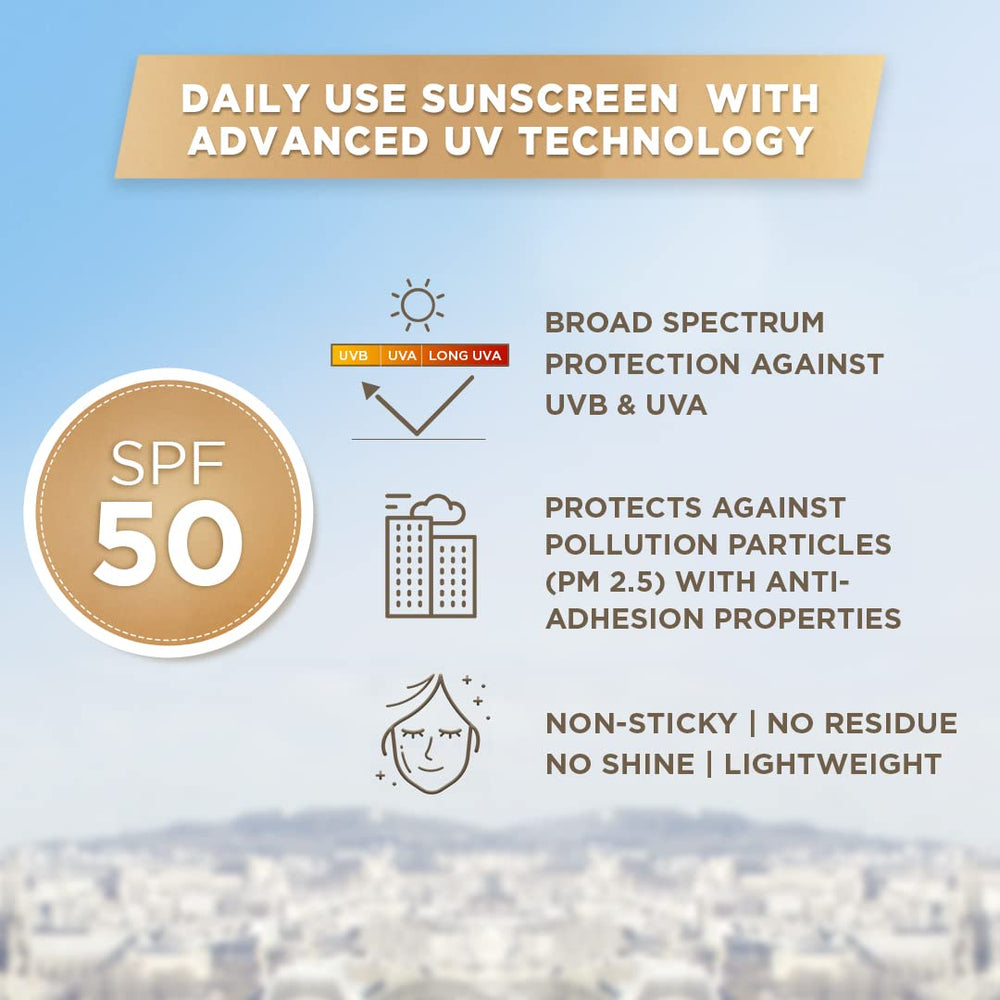 L’Oréal Paris UV Defender Matte bottle highlights Airlicium oil-control.