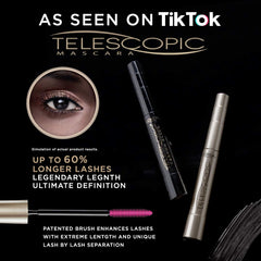 L'Oreal Paris Telescopic Original Mascara lashes close-up with length definition