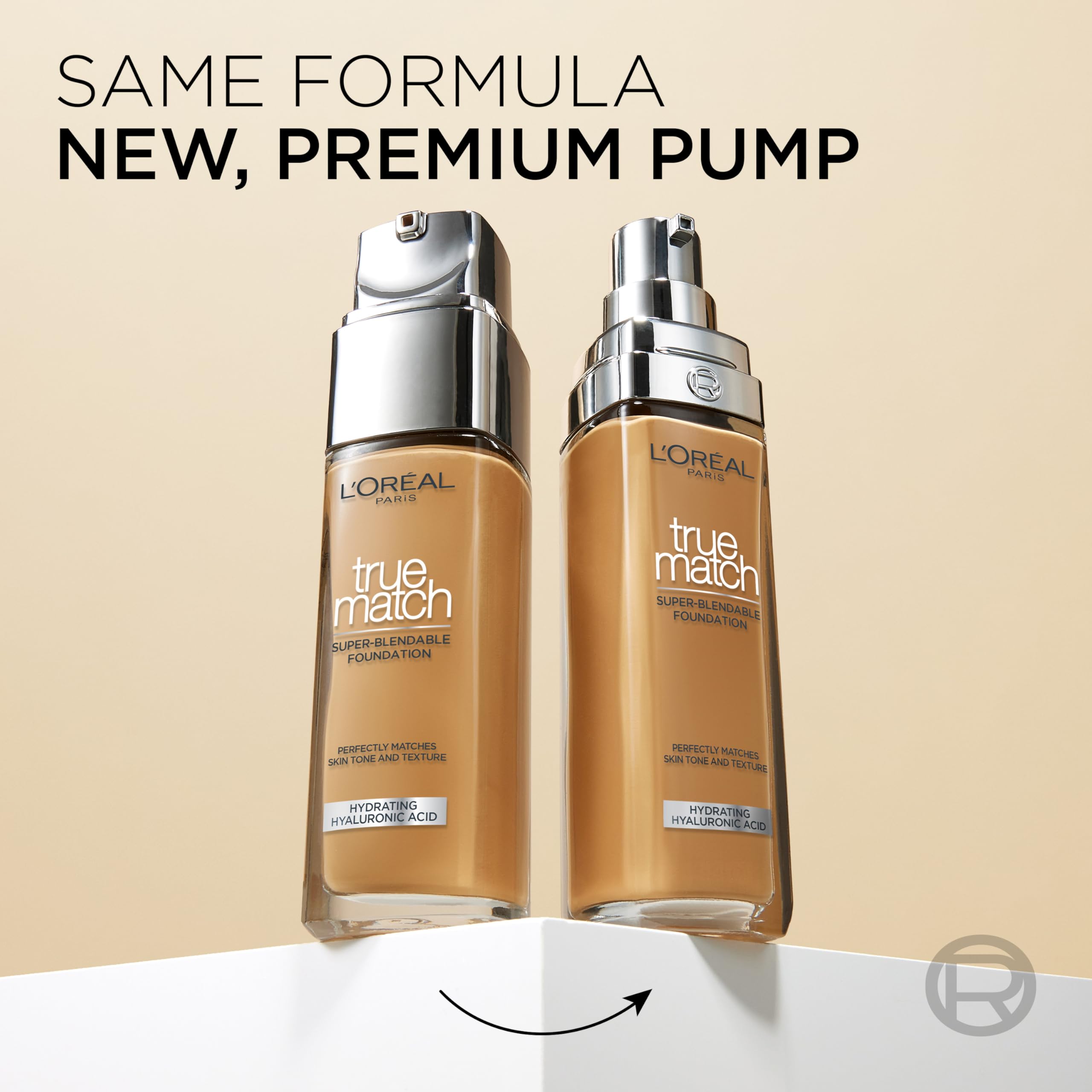 L'Oreal Paris True Match application demo shows easy blending.