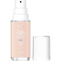 L'Oreal Paris True Match bottle with pump for easy, precise application.