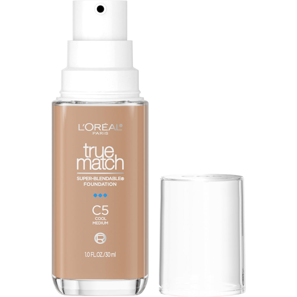 L'Oreal Paris True Match bottle pump for easy, mess-free application.