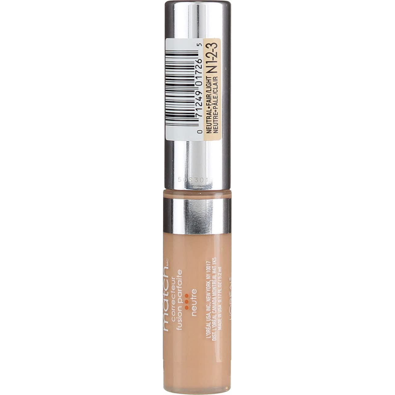 L'Oreal Paris True Match Concealer texture close-up shows natural finish.