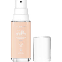L'Oreal Paris True Match foundation bottle with pump for easy daily application