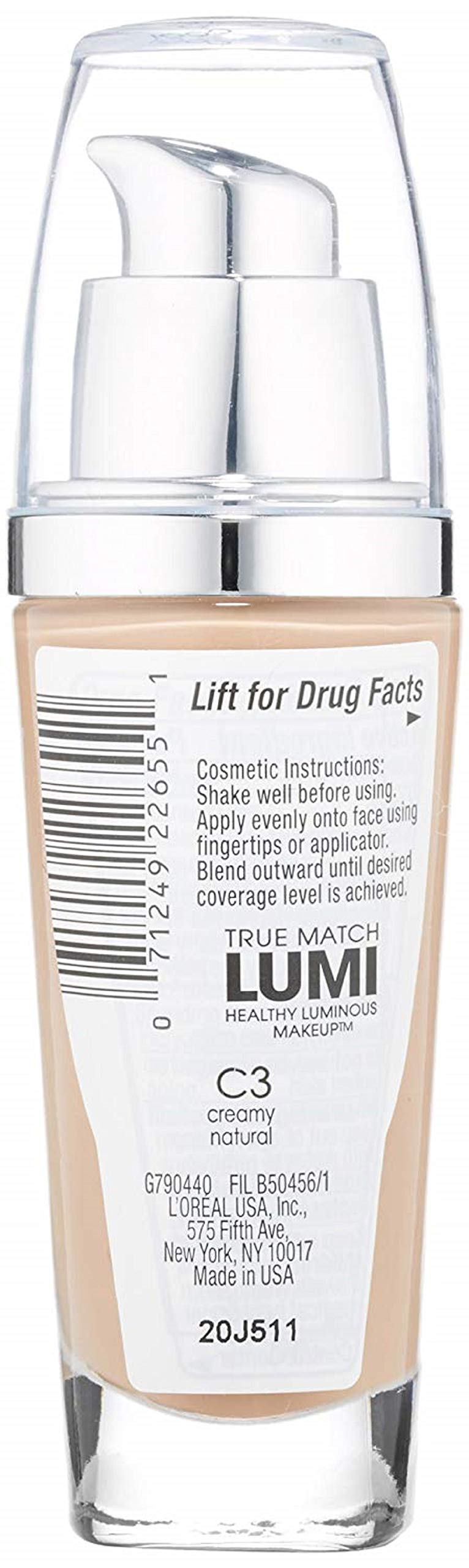 L'Oreal Paris True Match Lumi 2-pack on display highlights convenient shade matching.