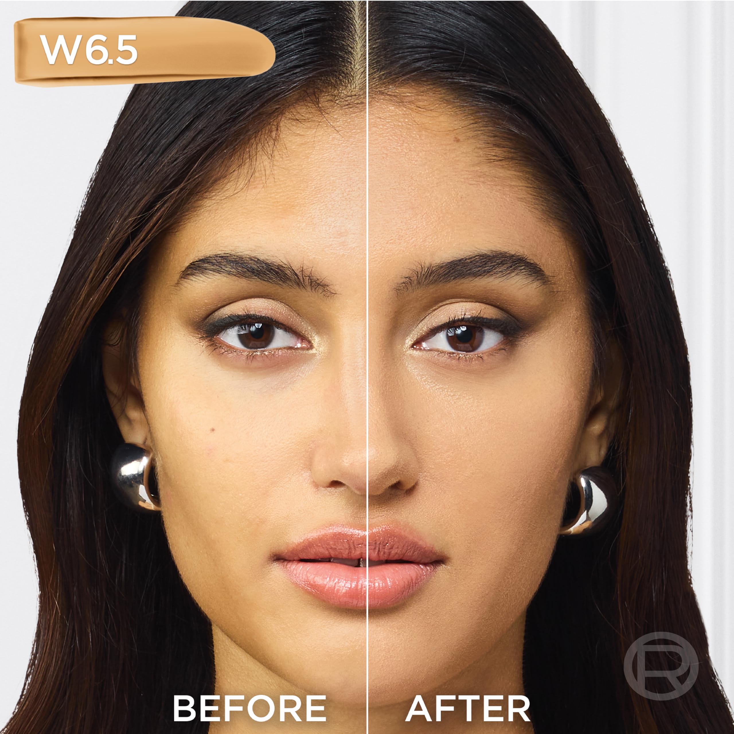 L'Oreal Paris True Match medium coverage sample on skin.